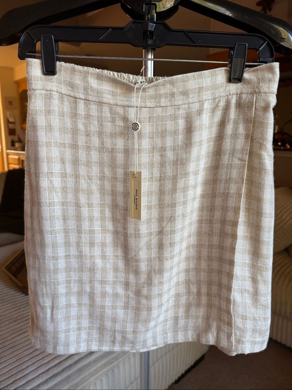 NWT Max Studios London wrap mini skirt